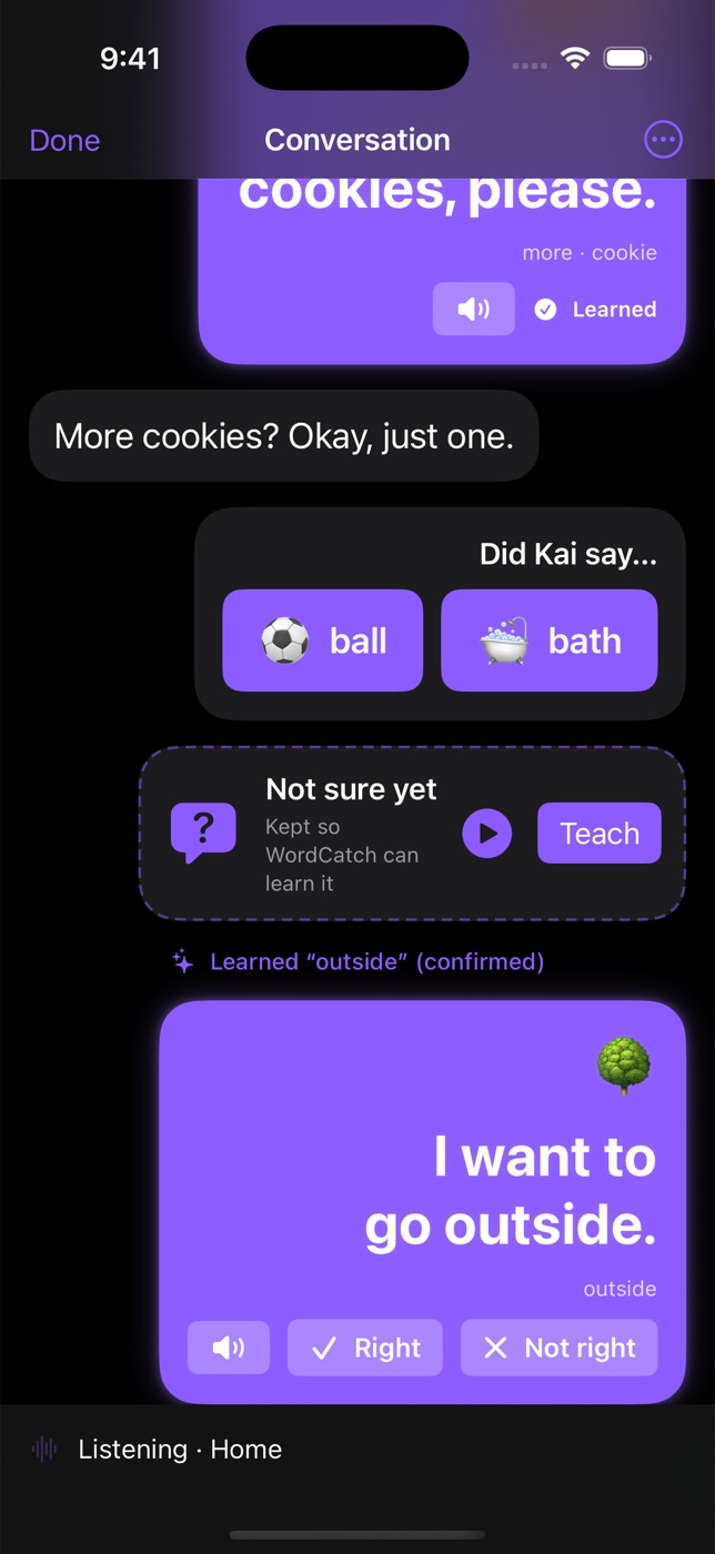Conversation on iPhone